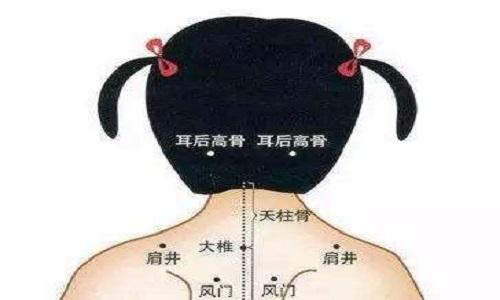 小儿推拿天柱骨
